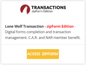Lone Wolf Transaction ZipForms